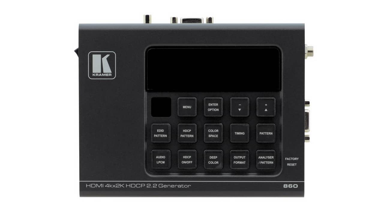 Генератор тестовых видеосигналов HDMI KRAMER 860