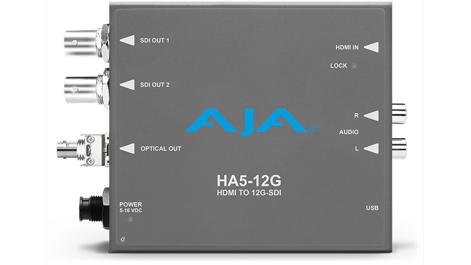 Преобразователь HDMI+Audio в HD-SDI AJA HA5-12G-T-ST
