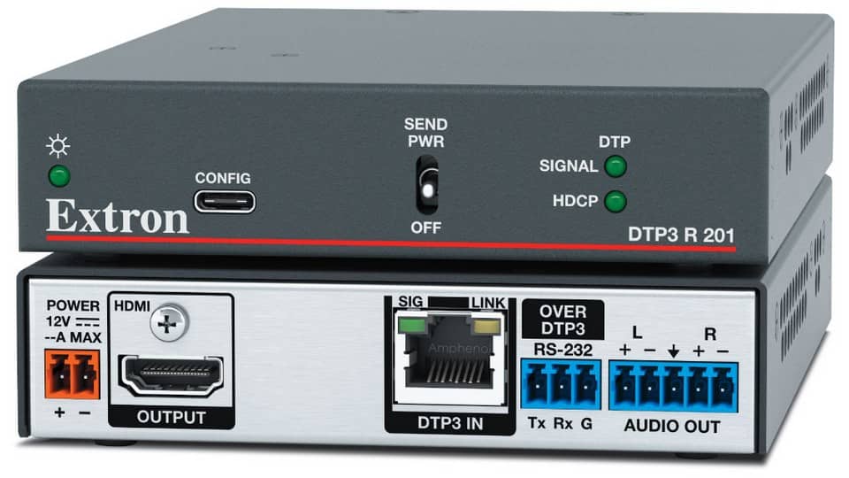 Приемник по витой паре HDMI, RS -232, аудио EXTRON DTP3 R 201, 60-1869-53