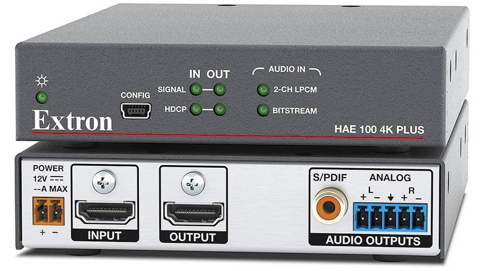 Де-эмбеддер аудио из HDMI EXTRON HAE 100 4K Plus, 60-1681-01