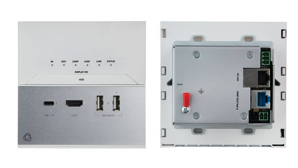Передатчик по витой паре USB-C, RS-232, ИК, USB, Ethernet KRAMER EXT3-C-WP-XR-T/US(W)