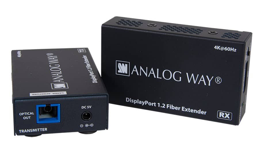 Комплект для передачи по оптике DisplayPort ANALOG WAY EXT-DP12-OPT